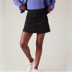 Athleta Skort Womens 16 Black Brooklyn Heights High Rise Golf Performance Casual